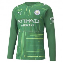Billige Fotballdrakter Manchester City Keeper Bortedrakt 2021-2022 Langermet