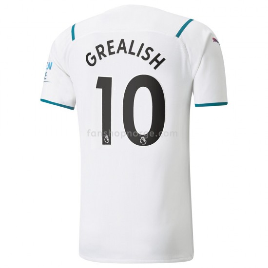 Billige Fotballdrakter Manchester City Jack Grealish 10 Bortedrakt 2021-2022 Kortermet