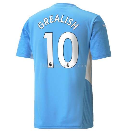 Billige Fotballdrakter Manchester City Jack Grealish 10 Hjemmedrakt 2021-2022 Kortermet