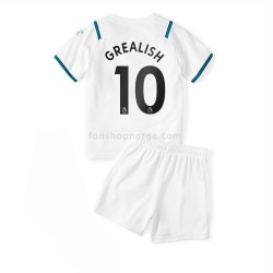 Billige Fotballdrakter Manchester City Jack Grealish 10 Barn Bortedrakt 2021-2022 Kortermet