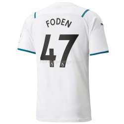 Billige Fotballdrakter Manchester City Phil Foden 47 Bortedrakt 2021-2022 Kortermet
