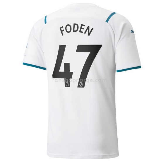 Billige Fotballdrakter Manchester City Phil Foden 47 Bortedrakt 2021-2022 Kortermet