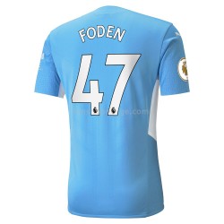 Billige Fotballdrakter Manchester City Phil Foden 47 Hjemmedrakt 2021-2022 Kortermet