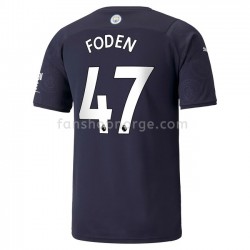 Billige Fotballdrakter Manchester City Phil Foden 47 Tredjedrakt 2021-2022 Kortermet