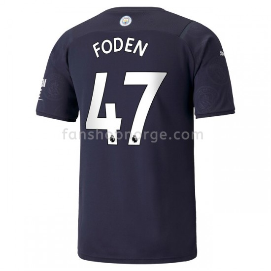Billige Fotballdrakter Manchester City Phil Foden 47 Tredjedrakt 2021-2022 Kortermet
