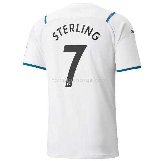 Billige Fotballdrakter Manchester City Raheem Sterling 7 Bortedrakt 2021-2022 Kortermet