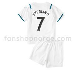 Billige Fotballdrakter Manchester City Raheem Sterling 7 Barn Bortedrakt 2021-2022 Kortermet