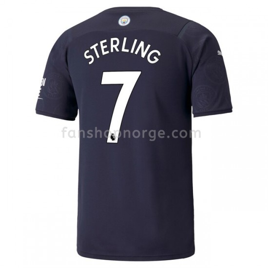 Billige Fotballdrakter Manchester City Raheem Sterling 7 Tredjedrakt 2021-2022 Kortermet