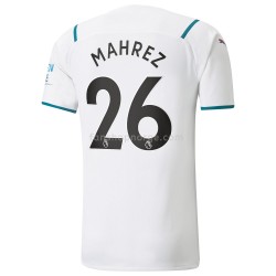 Billige Fotballdrakter Manchester City Riyad Mahrez 26 Bortedrakt 2021-2022 Kortermet