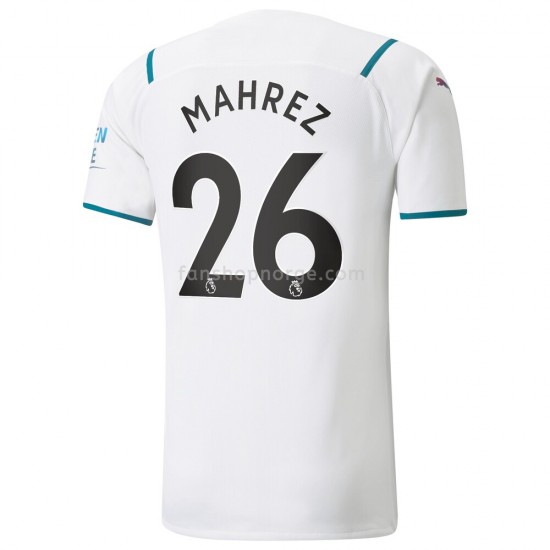 Billige Fotballdrakter Manchester City Riyad Mahrez 26 Bortedrakt 2021-2022 Kortermet