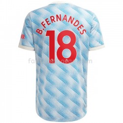 Billige Fotballdrakter Manchester United Bruno Fernandes 18 Bortedrakt 2021-2022 Kortermet
