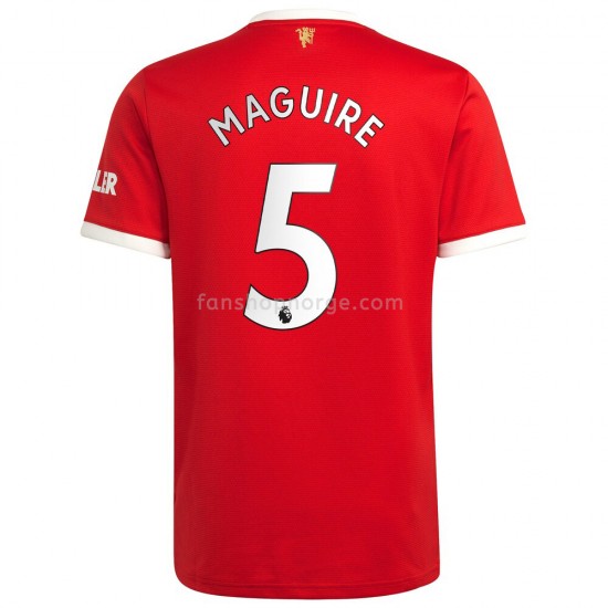 Billige Fotballdrakter Manchester United Harry Maguire 5 Hjemmedrakt 2021-2022 Kortermet
