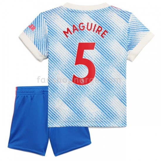 Billige Fotballdrakter Manchester United Harry Maguire 5 Barn Bortedrakt 2021-2022 Kortermet