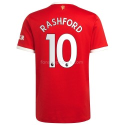 Billige Fotballdrakter Manchester United Marcus Rashford 10 Hjemmedrakt 2021-2022 Kortermet