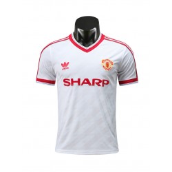Billige Fotballdrakter Manchester United Retro Bortedrakt 1986 Kortermet