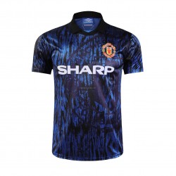 Billige Fotballdrakter Manchester United Retro Bortedrakt 1993 Kortermet