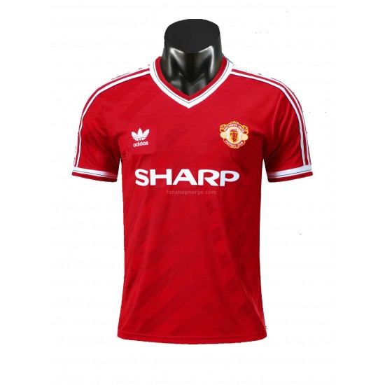 Billige Fotballdrakter Manchester United Retro Hjemmedrakt 1986 Kortermet