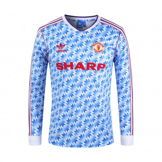 Billige Fotballdrakter Manchester United Retro Hjemmedrakt 1992 Langermet