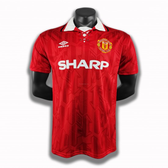 Billige Fotballdrakter Manchester United Retro Hjemmedrakt 1994 Kortermet