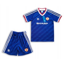 Billige Fotballdrakter Manchester United Retro Barn Bortedrakt 1986 Kortermet