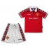 Billige Fotballdrakter Manchester United Retro Barn Hjemmedrakt 1998-1999 Kortermet