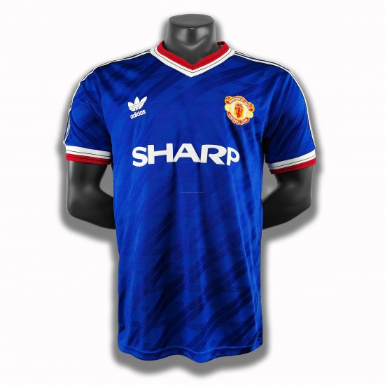 Billige Fotballdrakter Manchester United Retro Tredjedrakt 1986 Kortermet