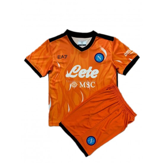 Billige Fotballdrakter SSC Napoli Keeper Barn Tredjedrakt 2021-2022 Kortermet