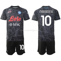 Billige Fotballdrakter SSC SSC Napoli Diego Maradona 10 Special Barn Hjemmedrakt 2021-2022 Kortermet