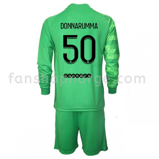 Billige Fotballdrakter Paris Saint-Germain Keeper Gianluigi Donnarumma 50 Barn Tredjedrakt 2021-2022 Langermet