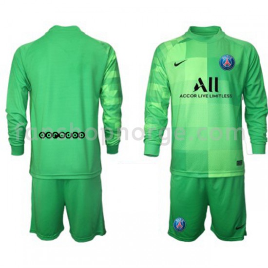 Billige Fotballdrakter Paris Saint-Germain Keeper Barn Tredjedrakt 2021-2022 Langermet