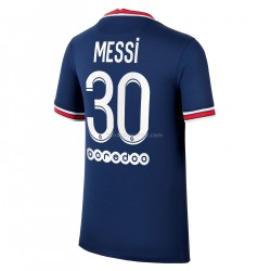 Billige Fotballdrakter Paris Saint-Germain Lionel Messi 30 Hjemmedrakt 2021-2022 Kortermet