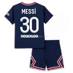 Billige Fotballdrakter Paris Saint-Germain Lionel Messi 30 Barn Hjemmedrakt 2021-2022 Kortermet