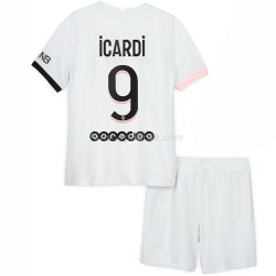 Billige Fotballdrakter Paris Saint-Germain Mauro Icardi 9 Barn Bortedrakt 2021-2022 Kortermet