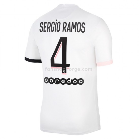 Billige Fotballdrakter Paris Saint-Germain Sergio Ramos 4 Bortedrakt 2021-2022 Kortermet