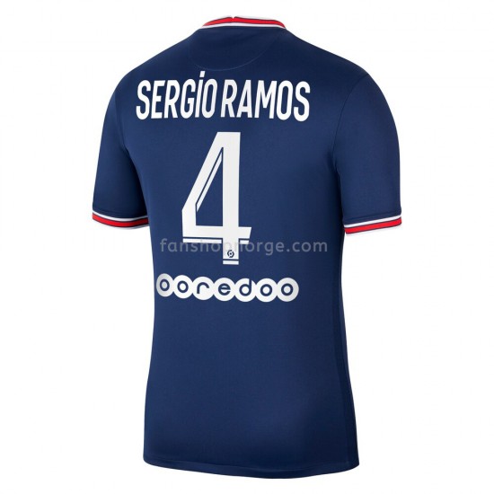 Billige Fotballdrakter Paris Saint-Germain Sergio Ramos 4 Hjemmedrakt 2021-2022 Kortermet