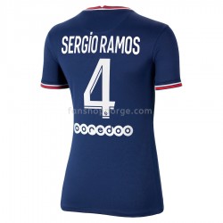 Billige Fotballdrakter Paris Saint-Germain Sergio Ramos 4 Dame Hjemmedrakt 2021-2022 Kortermet