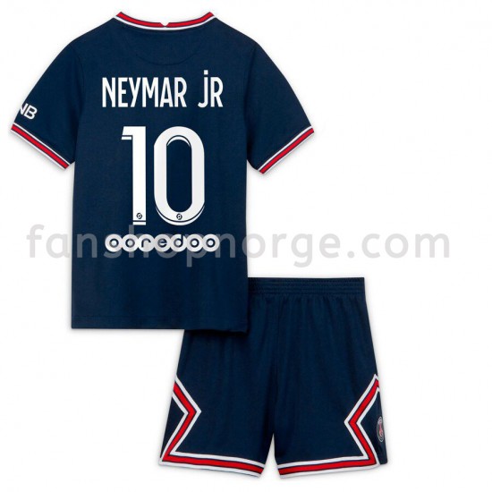 Billige Fotballdrakter Paris Saint-Germain PSG Neymar Jr 10 Barn Hjemmedrakt 2021-2022 Kortermet