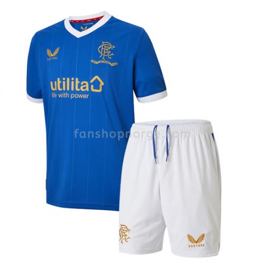Billige Fotballdrakter Rangers Barn Hjemmedrakt 2021-2022 Kortermet