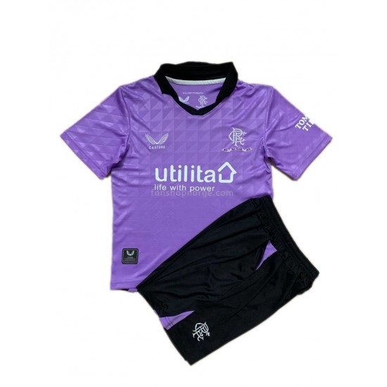 Billige Fotballdrakter Rangers Barn Tredjedrakt 2021-2022 Kortermet