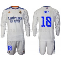 Billige Fotballdrakter Real Madrid Bale 18 Barn Hjemmedrakt 2021-2022 Langermet