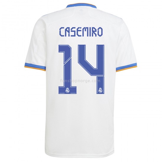 Billige Fotballdrakter Real Madrid Casemiro 14 Hjemmedrakt 2021-2022 Kortermet