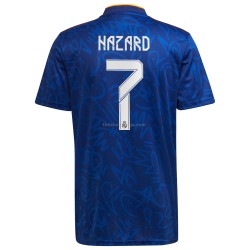 Billige Fotballdrakter Real Madrid Eden Hazard 7 Bortedrakt 2021-2022 Kortermet