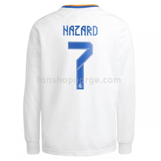 Billige Fotballdrakter Real Madrid Eden Hazard 7 Hjemmedrakt 2021-2022 Langermet