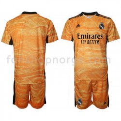 Billige Fotballdrakter Real Madrid Keeper Barn Bortedrakt 2021-2022 Kortermet