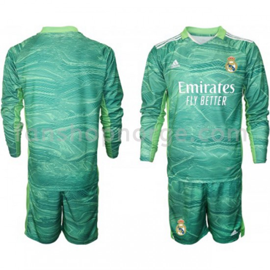 Billige Fotballdrakter Real Madrid Keeper Barn Tredjedrakt 2021-2022 Langermet