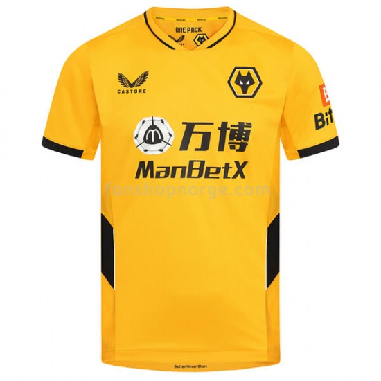 Billige Fotballdrakter Wolverhampton Wanderers Hjemmedrakt 2021-2022 Kortermet