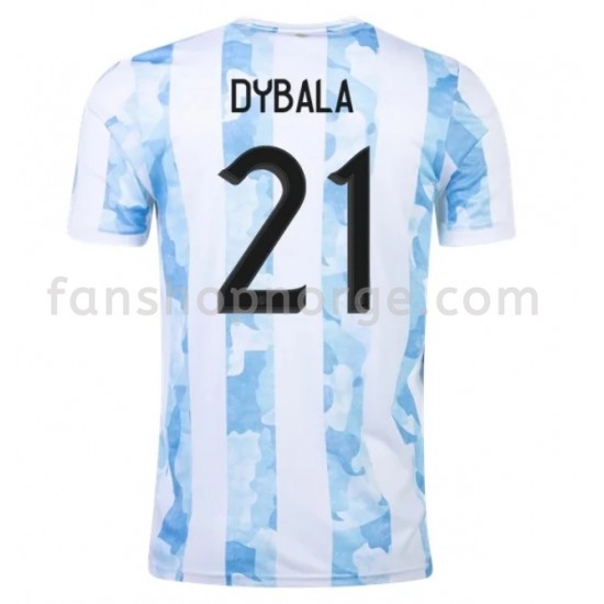 Billige Fotballdrakter Argentina Dybala 21 Hjemmedrakt 2021 Kortermet