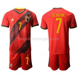 Billige Fotballdrakter Belgia Kevin De Bruyne 7 Barn Hjemmedrakt Euro 2020 Kortermet