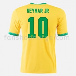 Billige Fotballdrakter Brasil Neymar JR 10 Hjemmedrakt 2020-2021 Kortermet