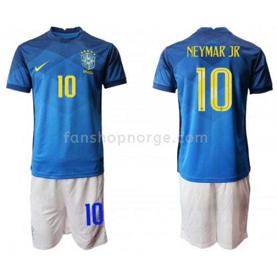 Billige Fotballdrakter Brasil Neymar JR 10 Barn Bortedrakt 2020-2021 Kortermet